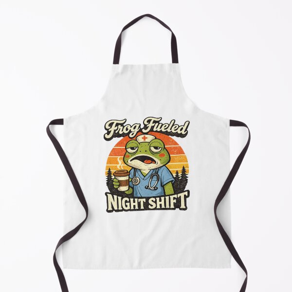 Item preview, Frog Fueled Night Shift Funny Nurse Retro Frog Nursing Shirt Classic T-Shirt  designed and sold by podlook.