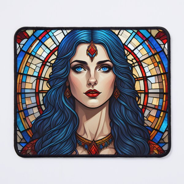 Item preview, Mystical Goddess Stained Glass Art designed and sold by UmSkelig834.