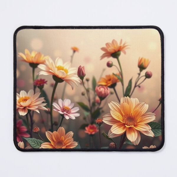 Item preview, Orange Peach Daisies in Light designed and sold by IntelliMindDesigns.