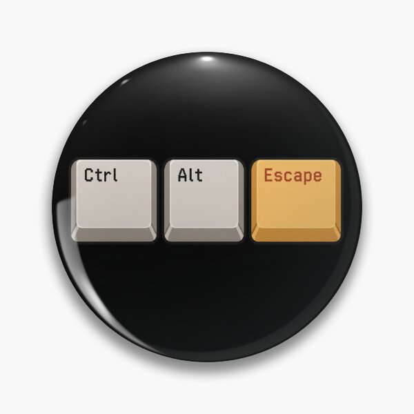 Item preview, Ctrl Alt Escape Funny Computer Key Matrix Freedom Meme designed and sold by PixelPublishing.