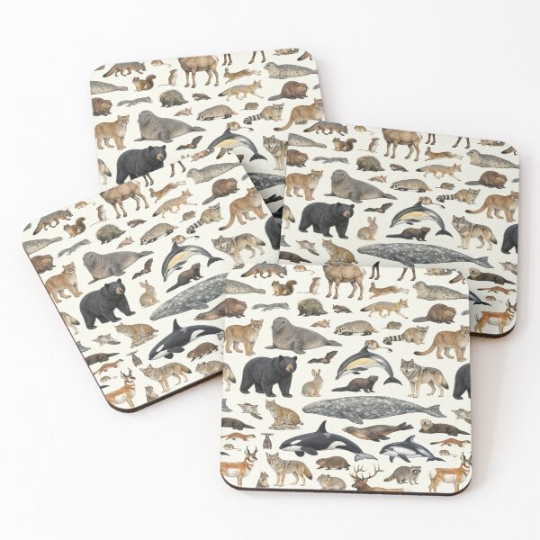 Item preview, Mammals of California Retro Style Identification Chart designed and sold by kakarikihill.