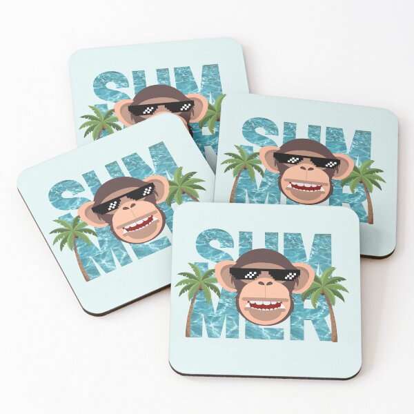 Item preview, Cool Summer Chimp in Pixel Sunglasses Graphic designed and sold by SilverSeaBKK.