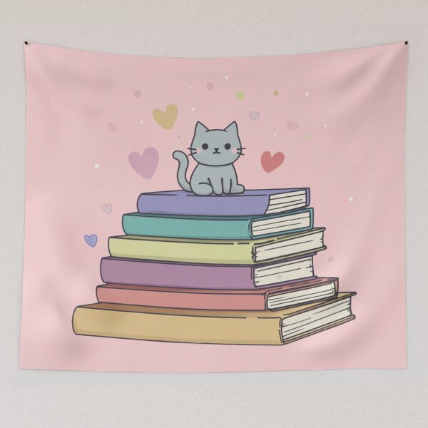 Item preview, Book Kitten designed and sold by bubblyrainbow.
