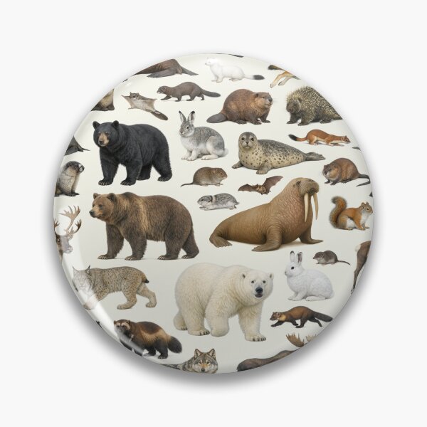 Item preview, Mammals of Alaska Retro Style Identification Chart designed and sold by kakarikihill.