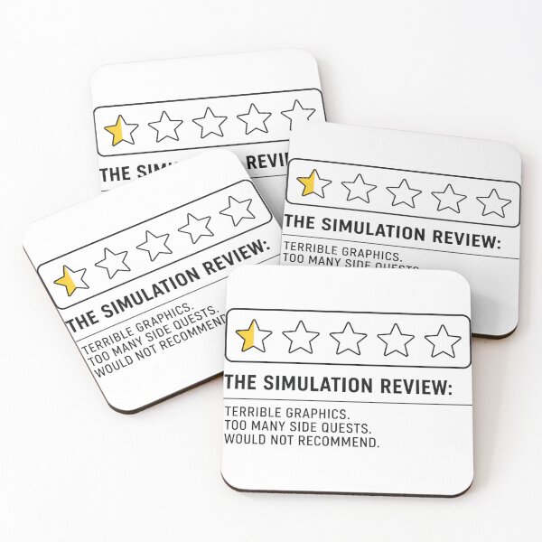 Item preview, The Simulation Review Funny Matrix Star Rating Meme designed and sold by PixelPublishing.