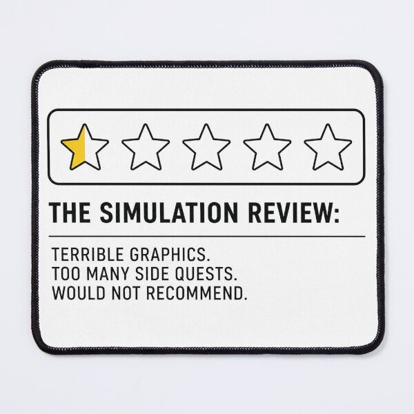 Item preview, The Simulation Review Funny Matrix Star Rating Meme designed and sold by PixelPublishing.