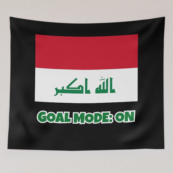 Item preview, Iraq Soccer Fan Shirt – GOALMODE: ON Football Tee designed and sold by LovelyHappyGift.