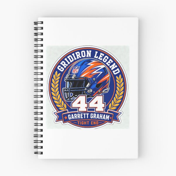 Item preview, Garrett Graham #44 Gridiron Legend - Vibrant Football Helmet Sticker designed and sold by Atlant11.