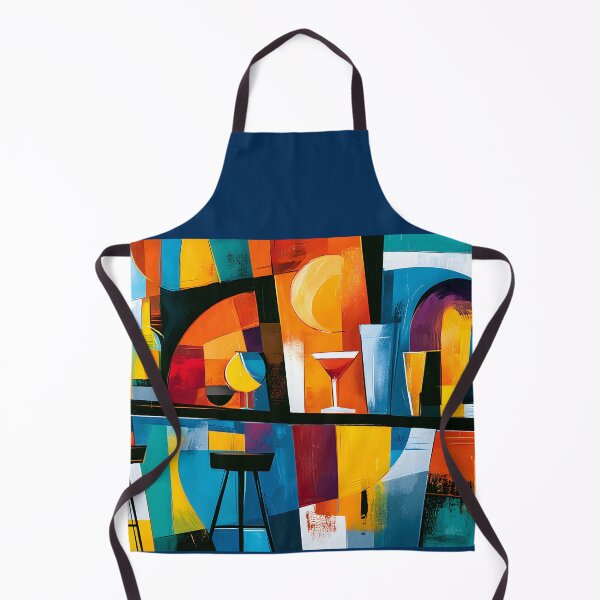 Item preview, Midnight Spirits - Abstract Cocktail Bar Energy in a Bold Celebration of Color and Urban Rhythm designed and sold by OlfactoART Studio.