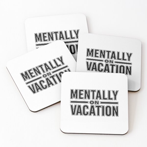 Item preview, Mentally On Vacation | Funny Relatable Typography Design designed and sold by LibbArt.