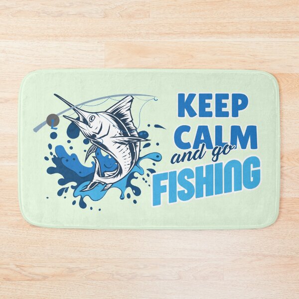 Item preview, Keep Calm and Go Fishing Marlin Graphic designed and sold by SilverSeaBKK.