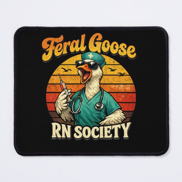 Item preview, Funny Goose Nurse Shirt Retro RN Nursing Humor Feral Goose Registered Nurse Gift Classic T-Shirt designed and sold by podlook.