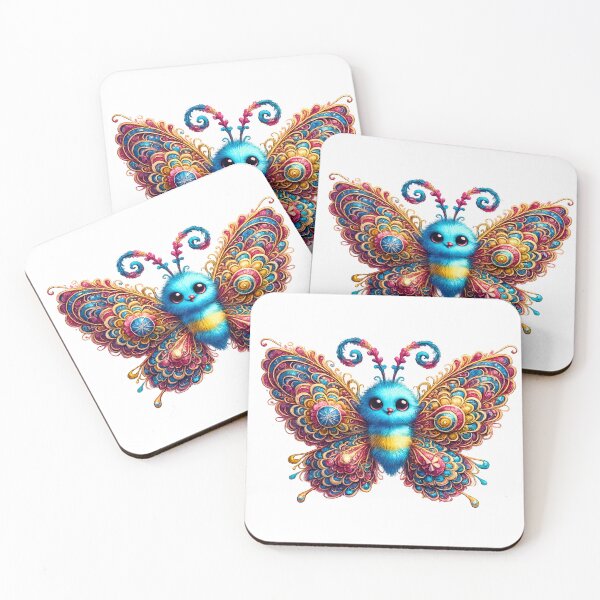 Item preview, Cute Fantasy Butterfly Ornate Filigree Art Print designed and sold by 7Pixel.
