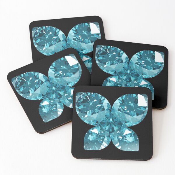 Item preview, Blue Crystal Butterfly | Glass Nature Luxury Sticker Art designed and sold by Rawafi Art Studio.