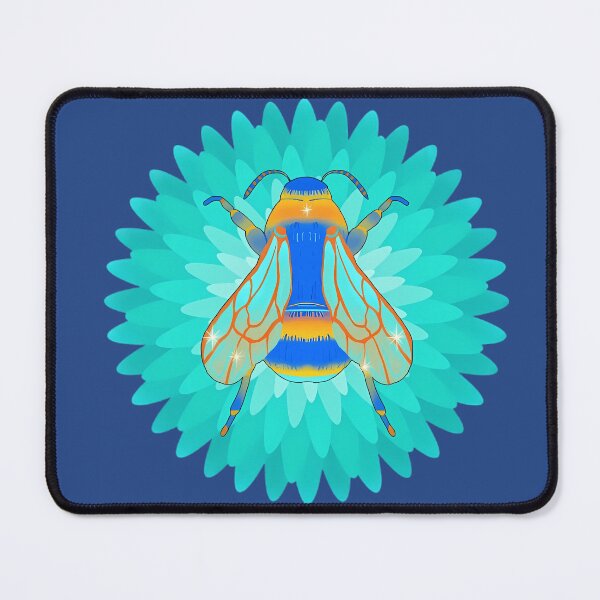 Item preview, Vibrant Cyber Bee | Emerald Liquid Chrome Aesthetic Art designed and sold by Rawafi Art Studio.