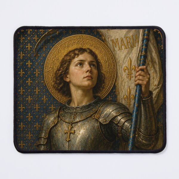 Item preview, Saint Joan of Arc Gothic Catholic Art Print | Medieval French Warrior Saint | Sacred Christian Wall Decor designed and sold by Crux Fidelis.