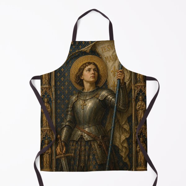 Item preview, Saint Joan of Arc Gothic Catholic Art Print | Medieval French Warrior Saint | Sacred Christian Wall Decor designed and sold by Crux Fidelis.