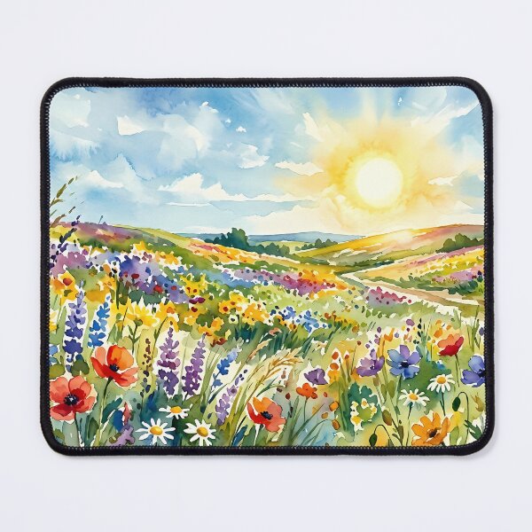 Item preview, A field of flowers. Watercolor designed and sold by Mia's Menagerie.