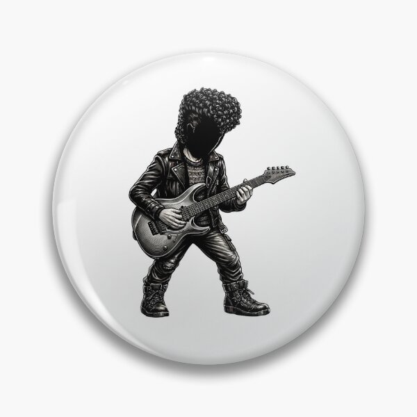 Item preview, Rockstar Electric Guitarist Silhouette Art designed and sold by M.Store.