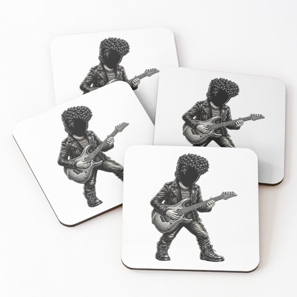 Item preview, Rockstar Electric Guitarist Silhouette Art designed and sold by M.Store.