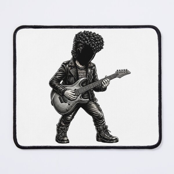 Item preview, Rockstar Electric Guitarist Silhouette Art designed and sold by M.Store.
