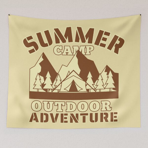 Item preview, Summer Camp Outdoor Adventure Retro Mountain Graphic designed and sold by SilverSeaBKK.
