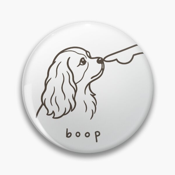 Item preview,  Booped on the Nose Cavalier Line art designed and sold by Kaurisdigital.