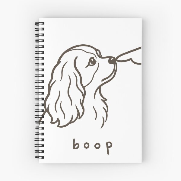Item preview,  Booped on the Nose Cavalier Line art designed and sold by Kaurisdigital.