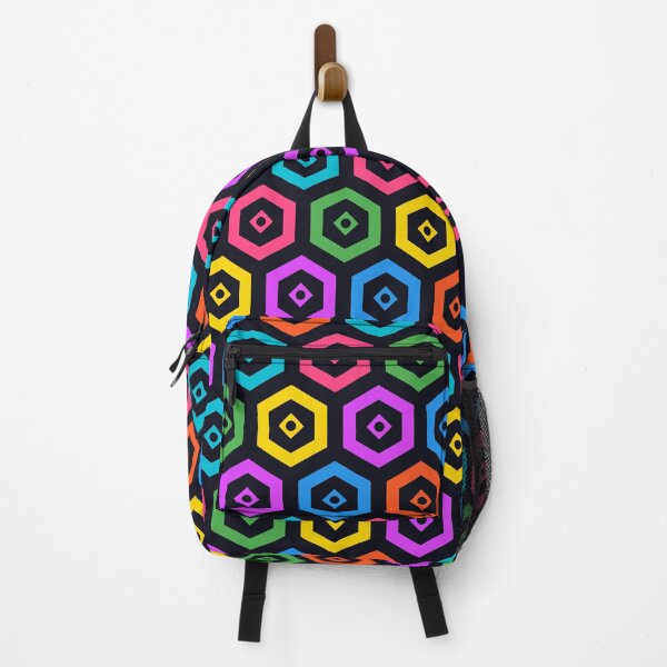 Item preview, African Crystal Hexagon Neon Colorful Geometric Pattern  designed and sold by AfricanArtHub.