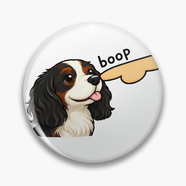 Item preview, Booped on the Nose Cavalier Sticker designed and sold by Kaurisdigital.