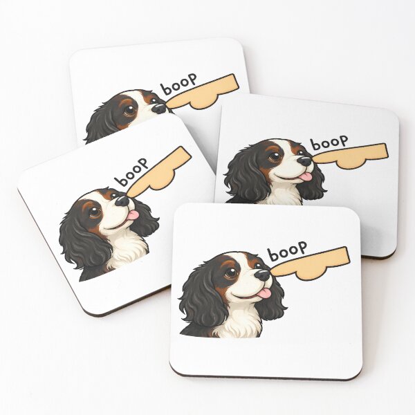 Item preview, Booped on the Nose Cavalier Sticker designed and sold by Kaurisdigital.