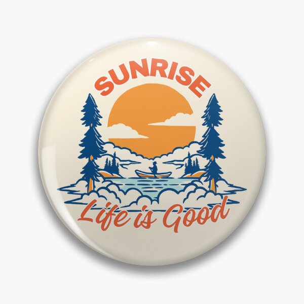 Item preview, Sunrise Life is Good Canoe and Nature Graphic designed and sold by SilverSeaBKK.