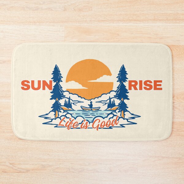 Item preview, Sunrise Life is Good Canoe and Nature Graphic designed and sold by SilverSeaBKK.