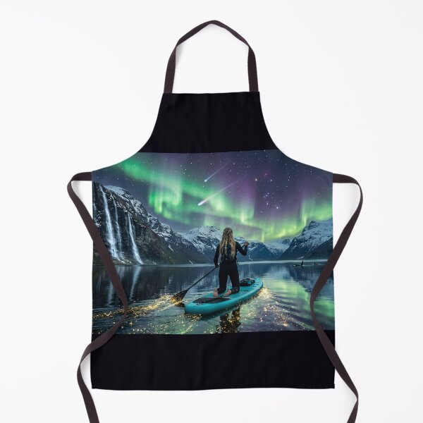 Item preview, Magical Aurora Paddleboarding with Whales designed and sold by UmSkelig834.