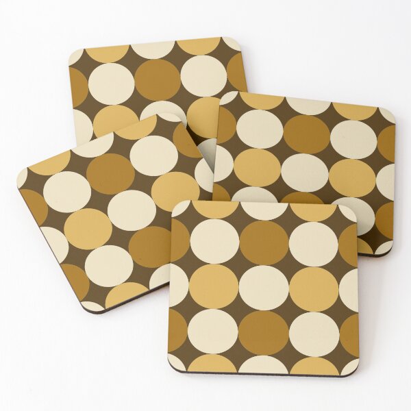 Item preview, Brown retro polkadot pattern designed and sold by Bloomiastudio.