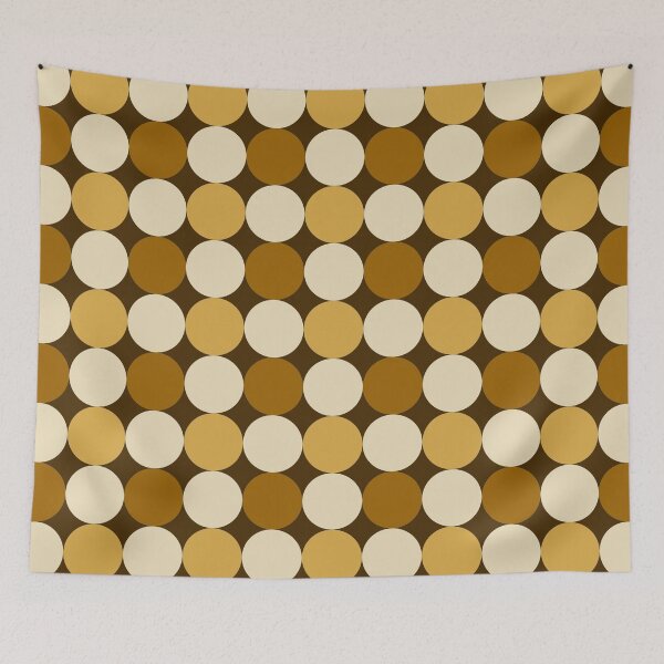 Item preview, Brown retro polkadot pattern designed and sold by Bloomiastudio.