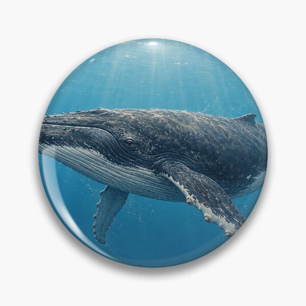 Item preview, Humpback Whale in Blue Depths designed and sold by Pixel Junkies Studio.
