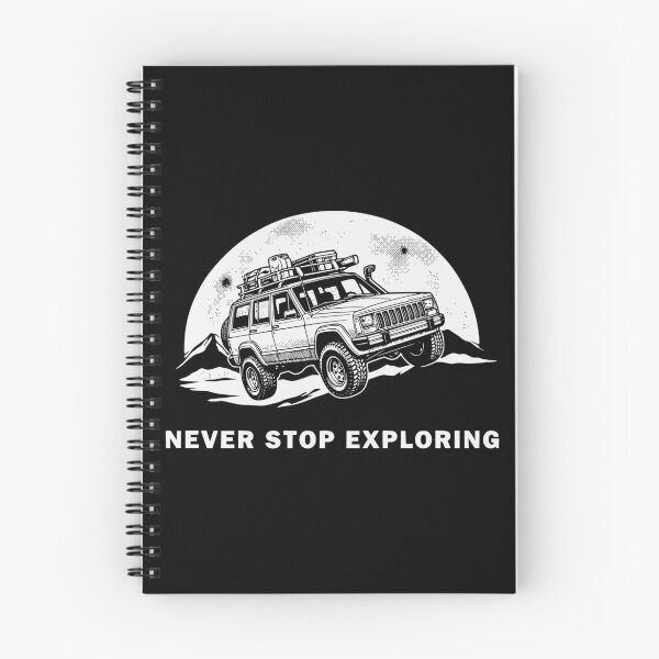 Item preview, Never Stop Exploring Cherokee XJ - Old Body Style Vintage Overlanding 4x4 Graphic designed and sold by Off-Road-Zone.