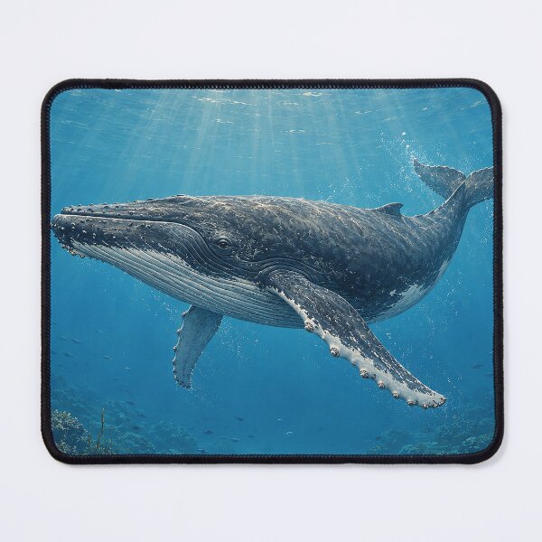Item preview, Humpback Whale in Blue Depths designed and sold by Pixel Junkies Studio.
