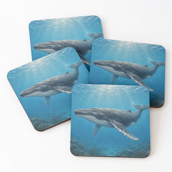 Item preview, Humpback Whale in Blue Depths designed and sold by Pixel Junkies Studio.