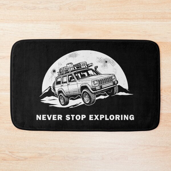 Item preview, Never Stop Exploring Cherokee XJ - Old Body Style Vintage Overlanding 4x4 Graphic designed and sold by Off-Road-Zone.