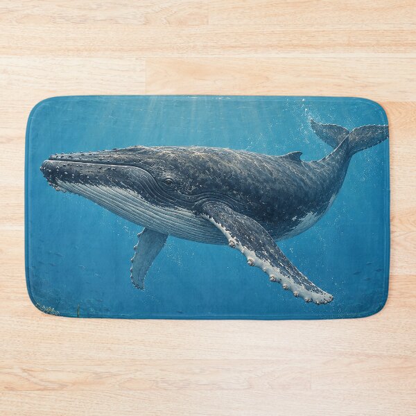 Item preview, Humpback Whale in Blue Depths designed and sold by Pixel Junkies Studio.