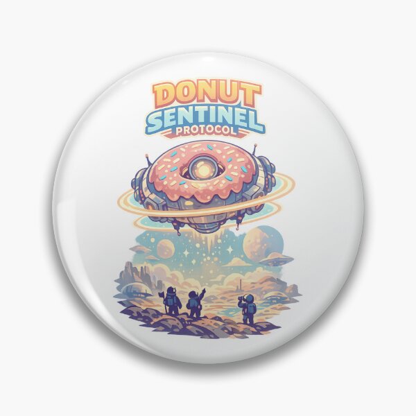 Item preview, Donut Sentinel Protocol – Science Fiction designed and sold by LuveraxArt.