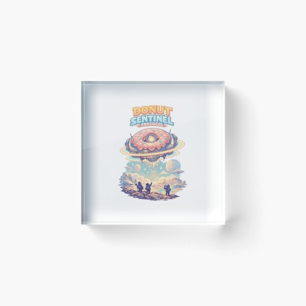 Item preview, Donut Sentinel Protocol – Science Fiction designed and sold by LuveraxArt.