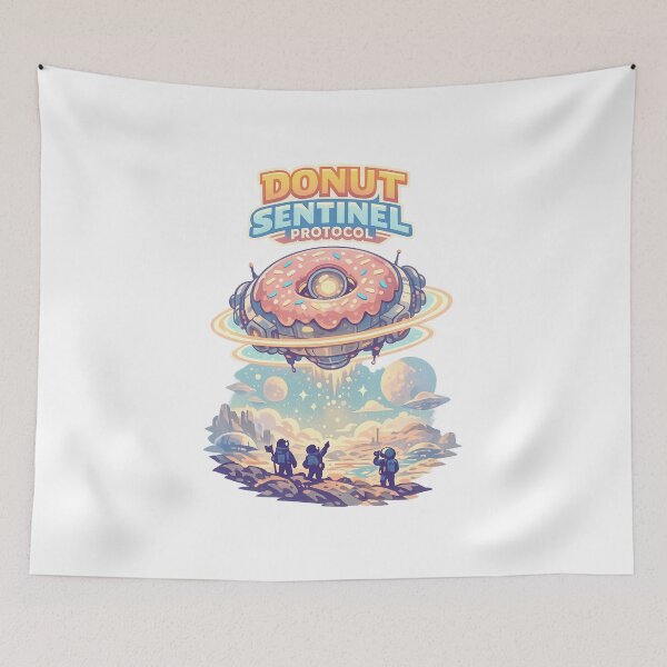 Item preview, Donut Sentinel Protocol – Science Fiction designed and sold by LuveraxArt.