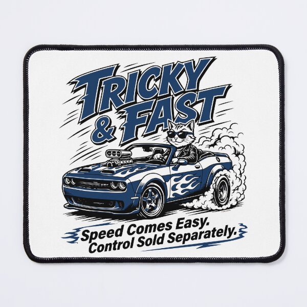Item preview, Tricky & Fast – Speed Comes Easy designed and sold by Automotive Art by Greg.