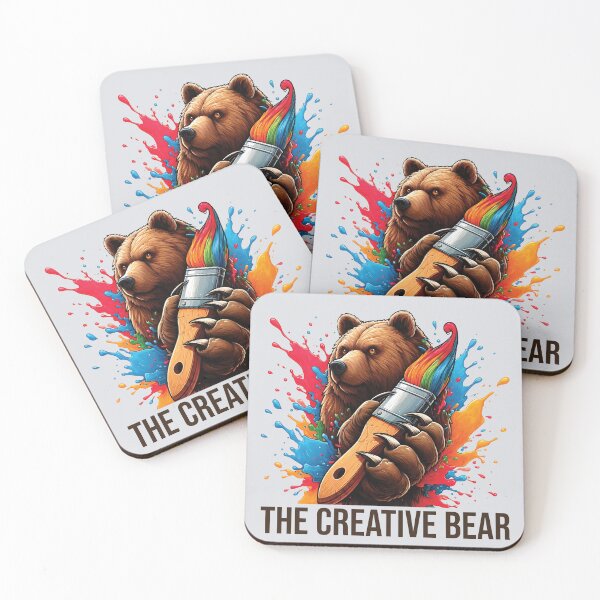 Item preview, The Creative Bear -Artistic Grizzly Bear Painting Graphic designed and sold by TCB-Studio.