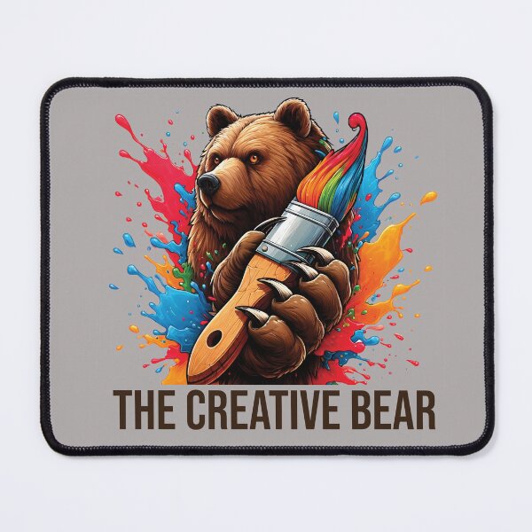 Item preview, The Creative Bear -Artistic Grizzly Bear Painting Graphic designed and sold by TCB-Studio.