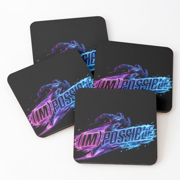 Item preview, (IM)POSSIBLE - Neon Runner Breakthrough Motivation Art designed and sold by RAMHEARTS.