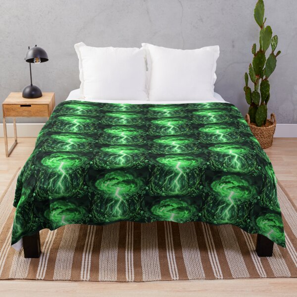 Item preview, Green Neon Thunder Cloud Forest Fantasy – Nature Lightning Glow Design   designed and sold by DervoTeck2767.